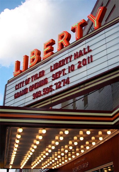 A marquee outside a theater